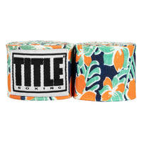 color:hawaiian::TITLE Boxing Print Mexican Style 180" Hand Wraps main view