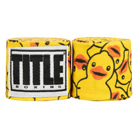 color:rubber ducky::TITLE Boxing Print Mexican Style 180" Hand Wraps main view