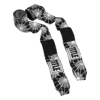 variant:spiderweb::TITLE Boxing Print Mexican Style 180" Hand Wraps unrolled view