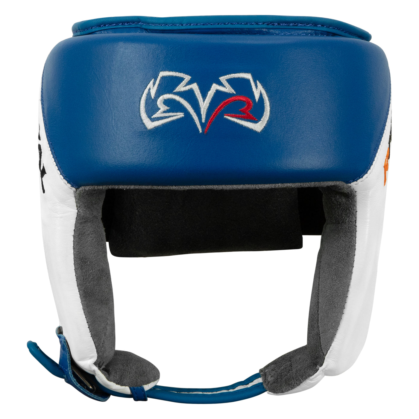 variant:blue/white::Rival Boxing Amateur Competiton Headgear front view