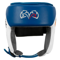 variant:blue/white::Rival Boxing Amateur Competiton Headgear front view