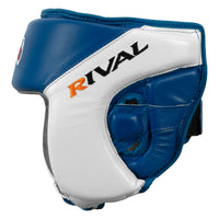 variant:blue/white::Rival Boxing Amateur Competiton Headgear side view
