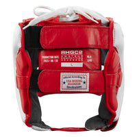 variant:red/white::Rival Boxing Amateur Competiton Headgear back view