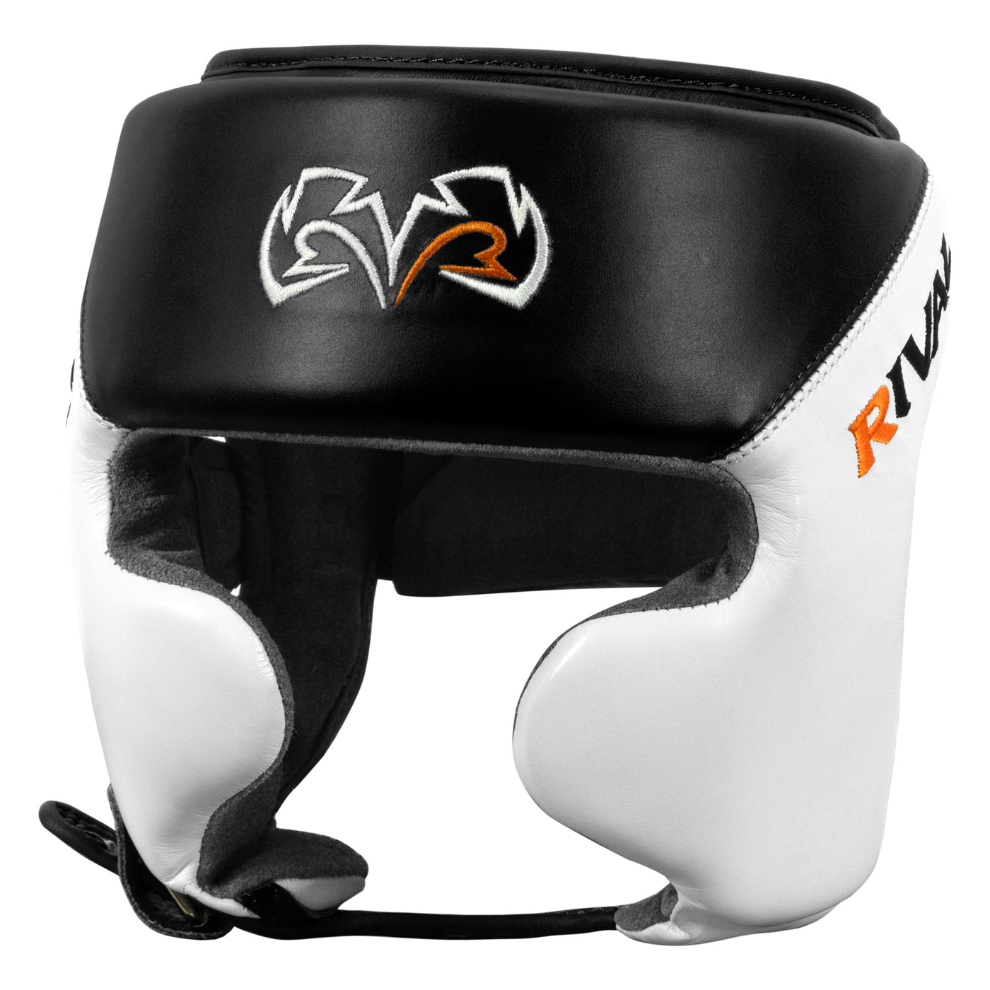 color:black/white::Rival Boxing Amateur Competition Headgear with Cheek Protect main view