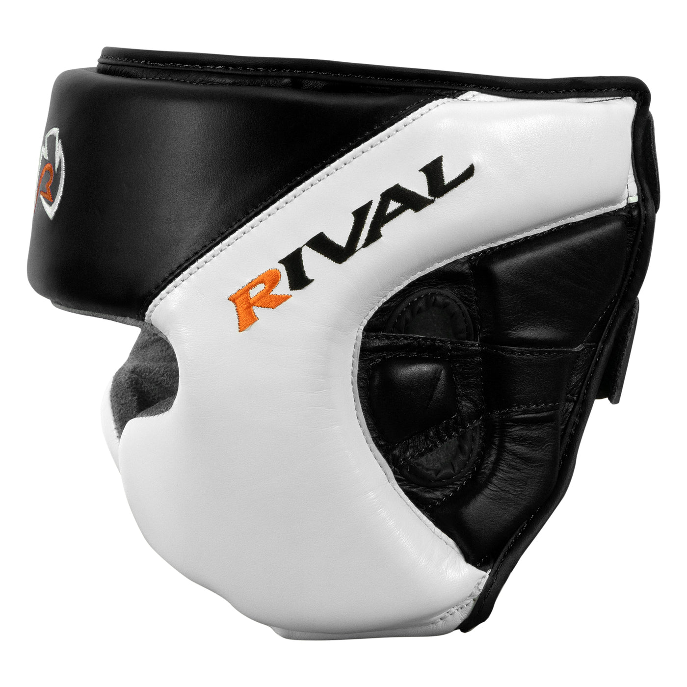 variant:black/white::Rival Boxing Amateur Competition Headgear with Cheek Protect side view