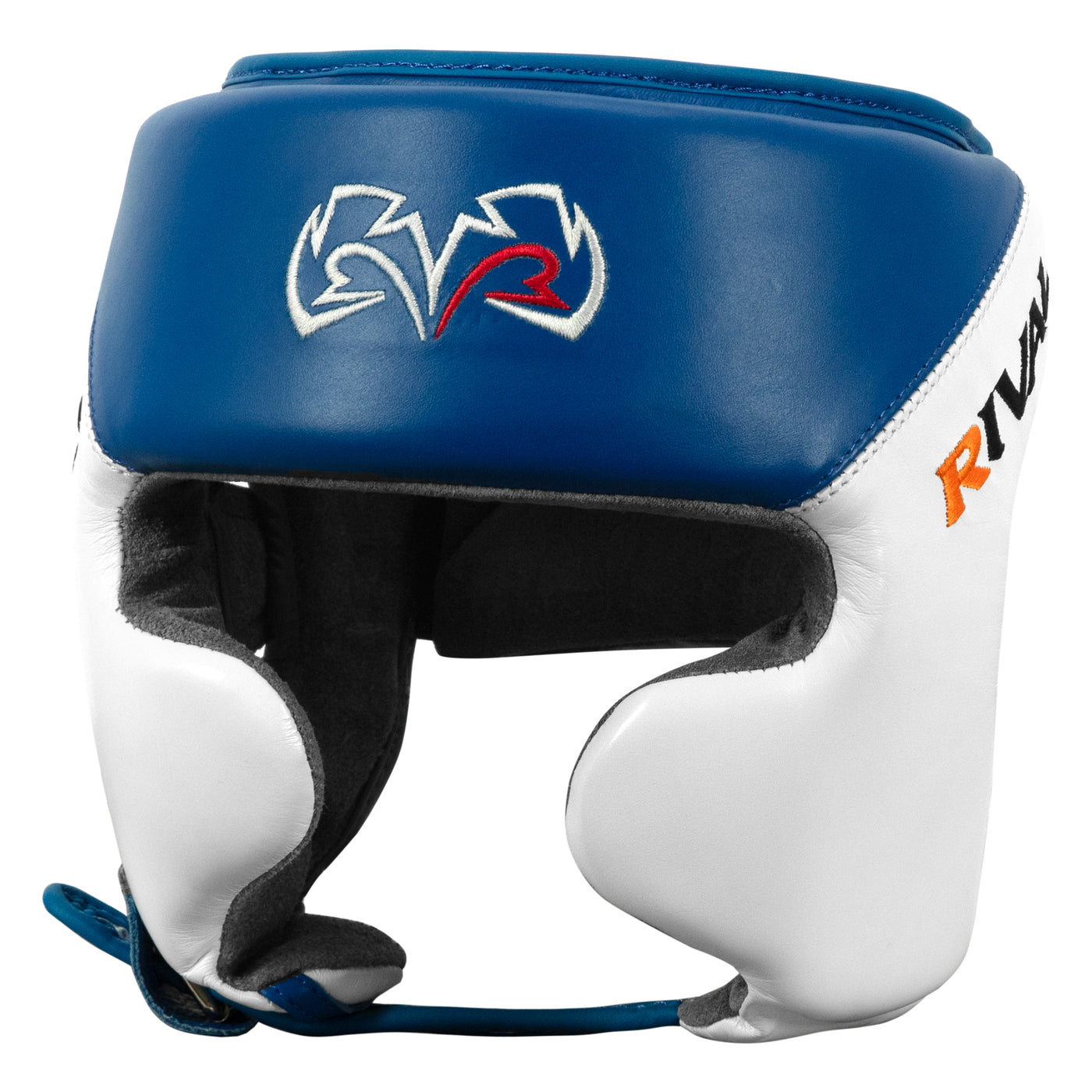 color:blue/white::Rival Boxing Amateur Competition Headgear with Cheek Protect main view