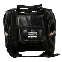 variant:black::Rival Boxing Guerrero Face Saver Headgear back view