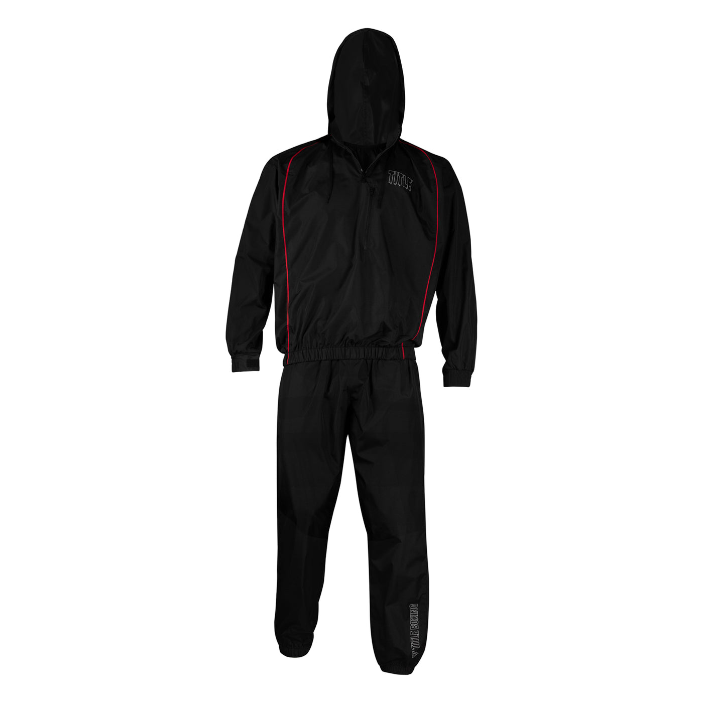 variant:lifestyle::TITLE Boxing Reign Rubberized Sauna Suit front view