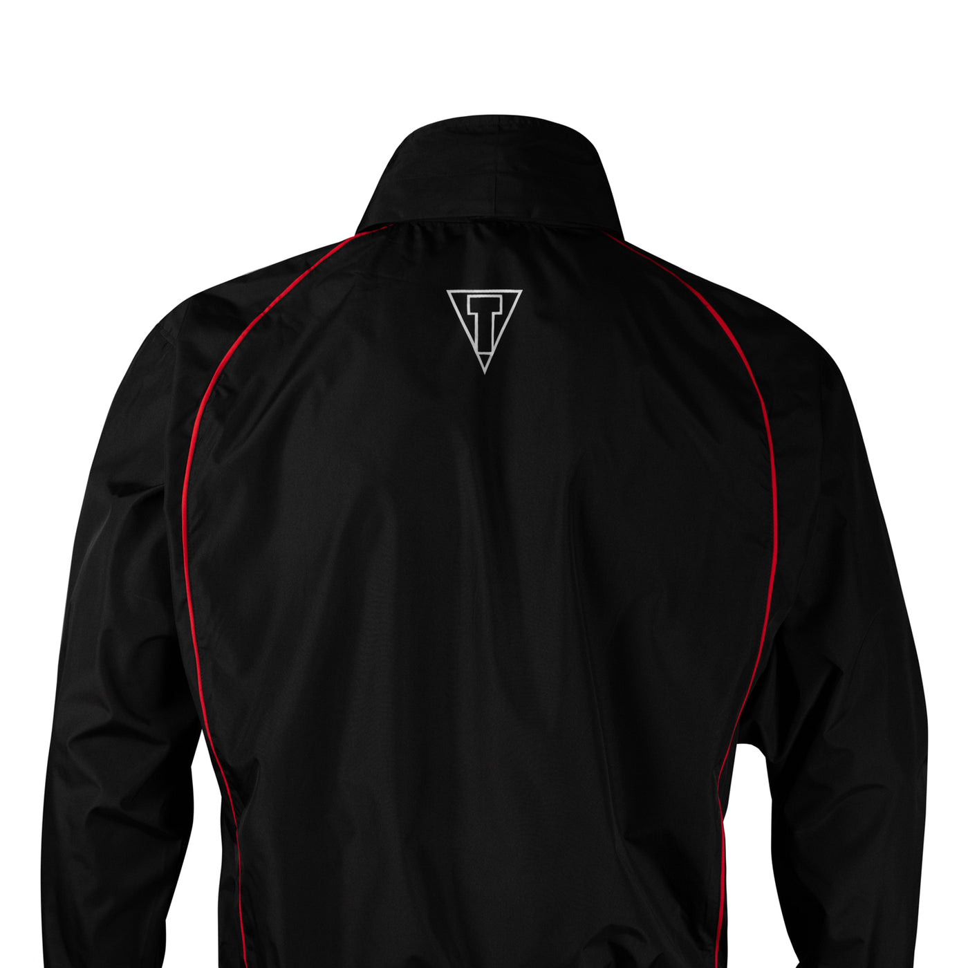 variant:lifestyle::TITLE Boxing Reign Rubberized Sauna Suit back view closeup