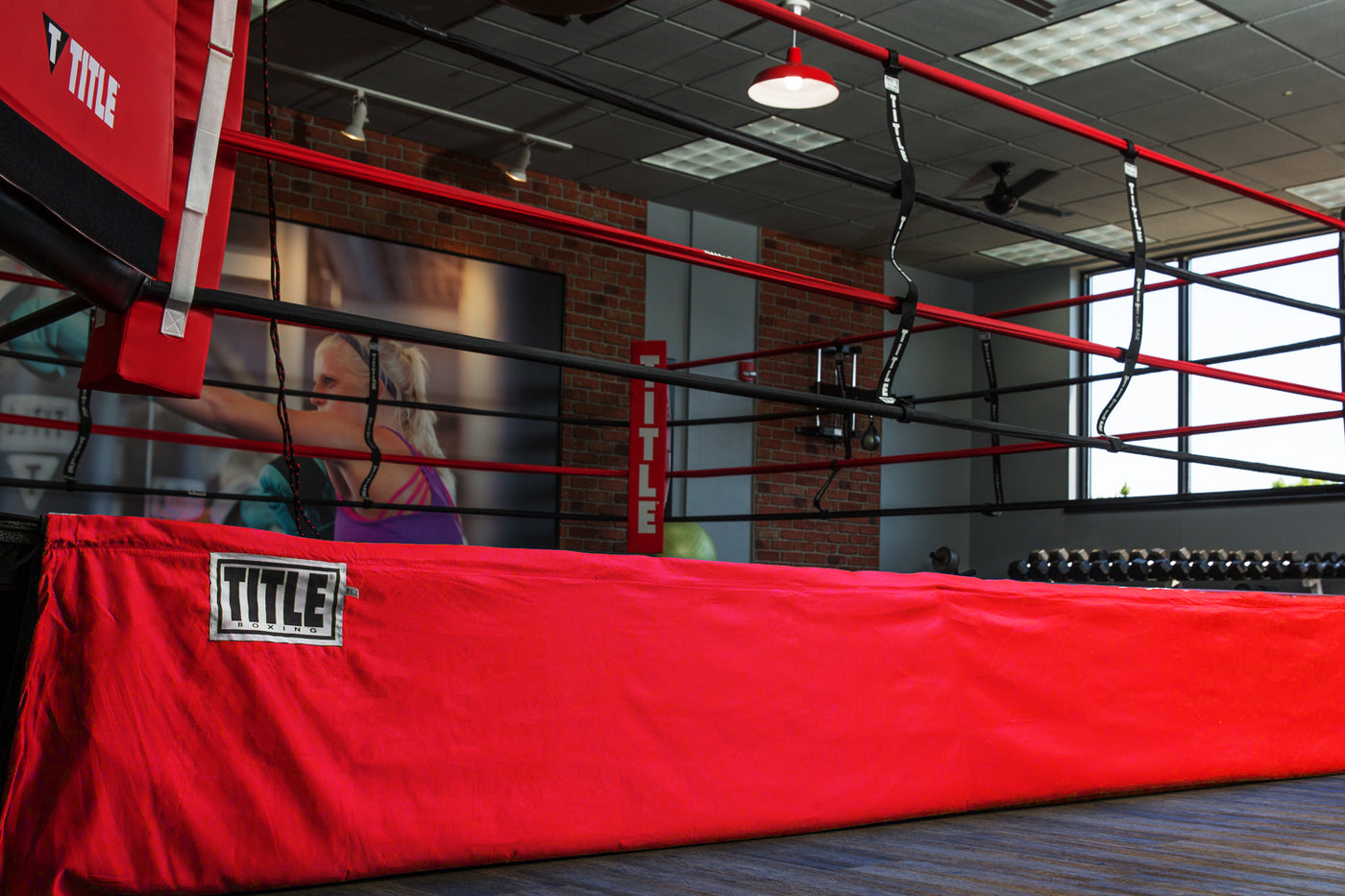 color:red::TITLE Boxing Floor Level Ring Skirt 3.0 main view