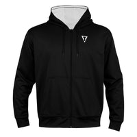 color:black/white::TITLE Boxing Thermal Insulated Roadwork Hoodie main view