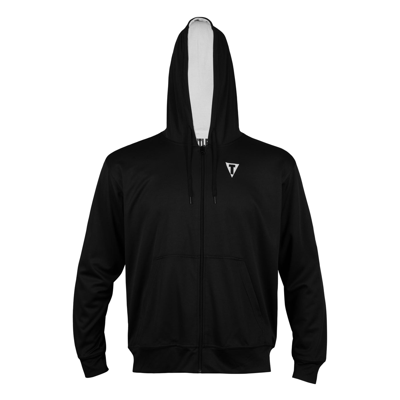 variant:black/white::TITLE Boxing Thermal Insulated Roadwork Hoodie with hoodie up