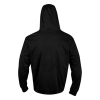 variant:black/white::TITLE Boxing Thermal Insulated Roadwork Hoodie with hoodie up back view