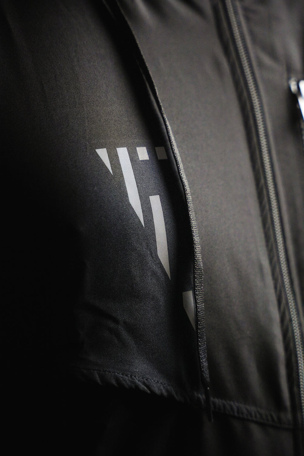 variant:Black::TITLE Boxing Lightweight Road Work Jacket on athlete closeup