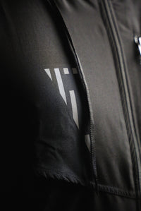 variant:Black::TITLE Boxing Lightweight Road Work Jacket on athlete closeup