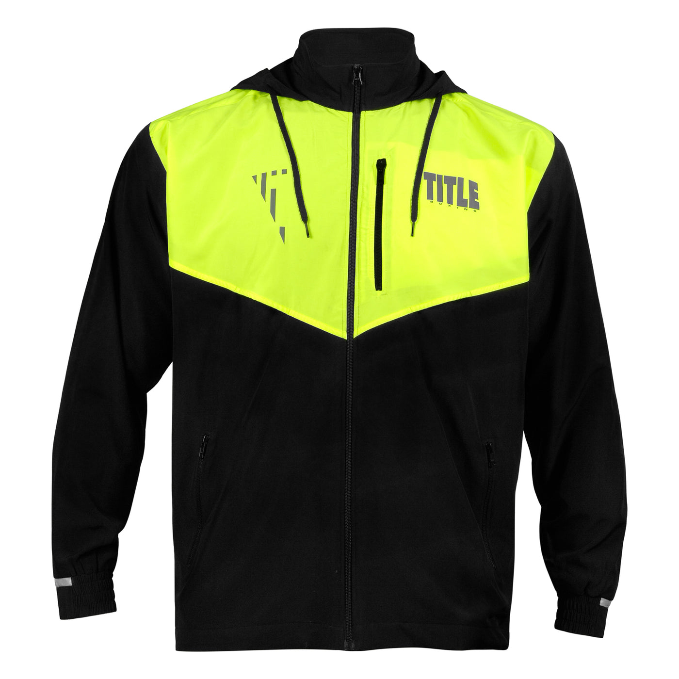color:Black/Hi-Vis Yellow::TITLE Boxing Lightweight Road Work Jacket main view