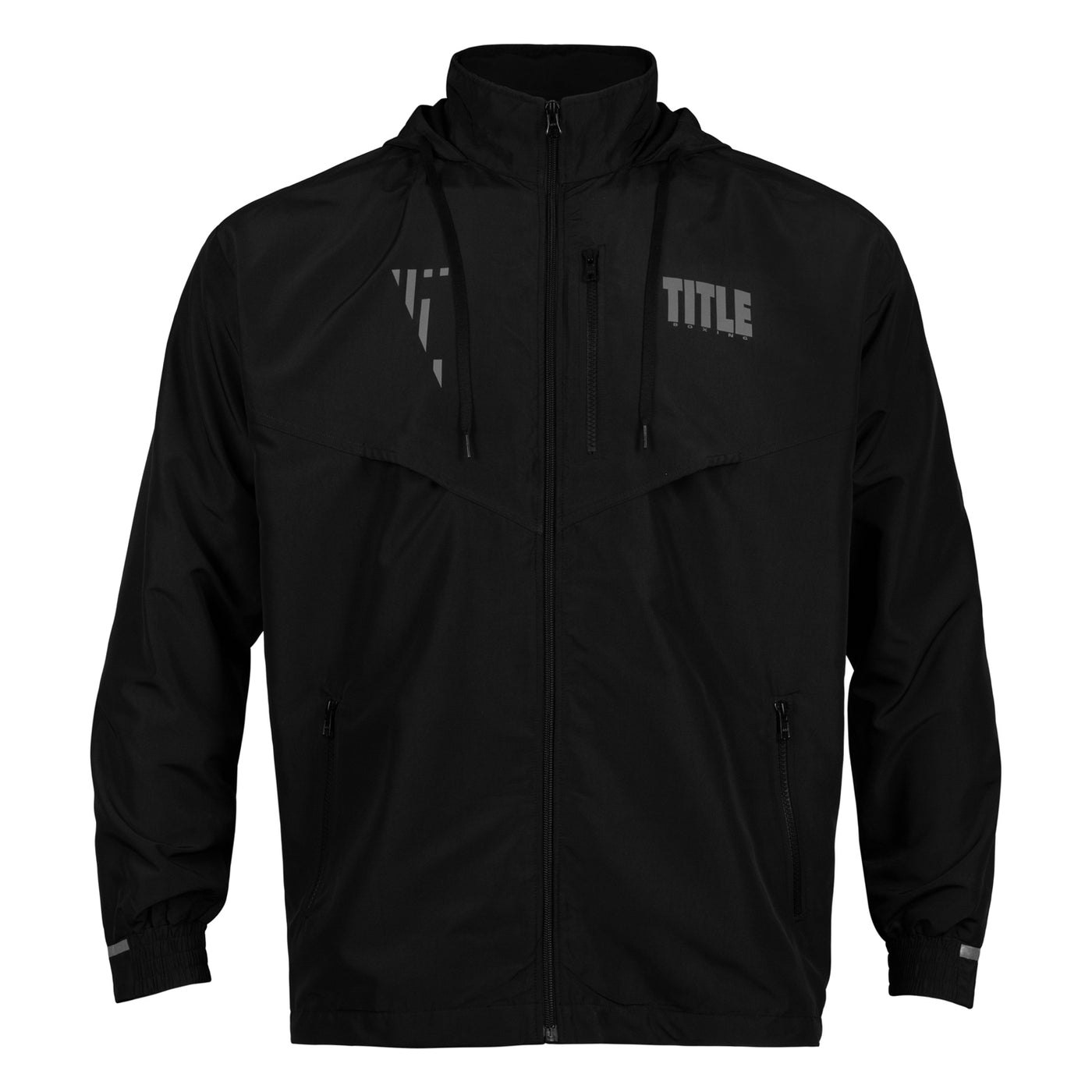 color:Black::TITLE Boxing Lightweight Road Work Jacket main view