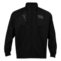 variant:Black::TITLE Boxing Lightweight Road Work Jacket front closeup