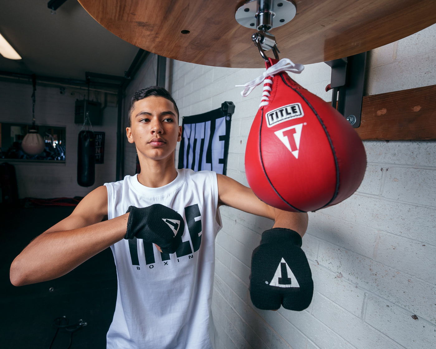 variant:6" x 9"::TITLE Boxing Super Speed Bags speed bag lifestyle