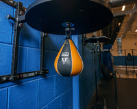 color:8" x 11"::TITLE Boxing Super Speed Bags sped bag hanging on platform 