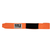 variant:orange::TITLE Boxing Select 180" Semi Elastic Mexican Hand Wraps unrolled view