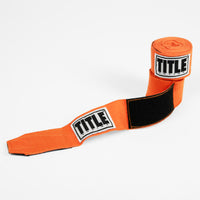 variant:orange::TITLE Boxing Select 180" Semi Elastic Mexican Hand Wraps pair view