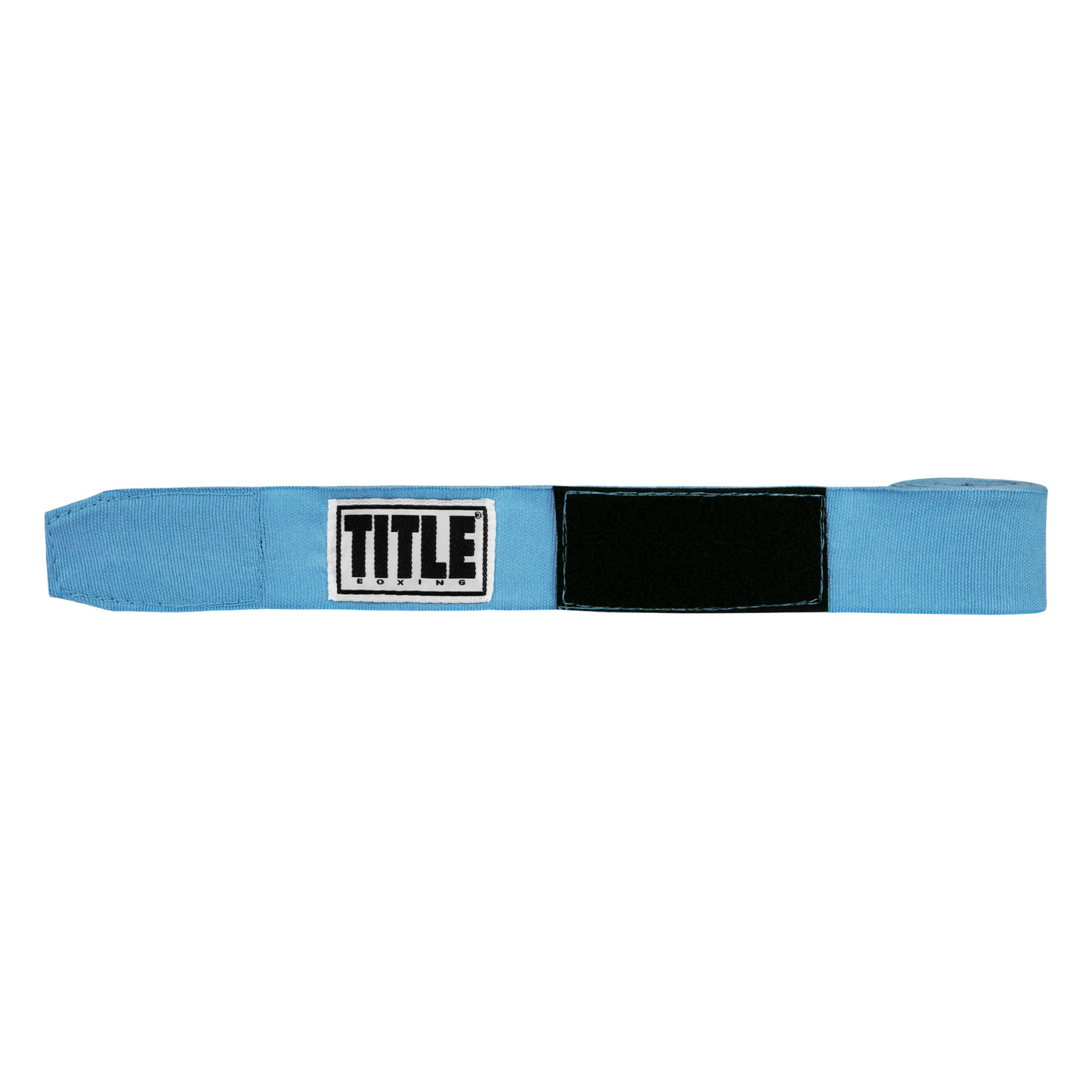 variant:columbia blue::TITLE Boxing Select 180" Semi Elastic Mexican Hand Wraps unrolled view