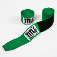 variant:green::TITLE Boxing Select 180" Semi Elastic Mexican Hand Wraps pair view