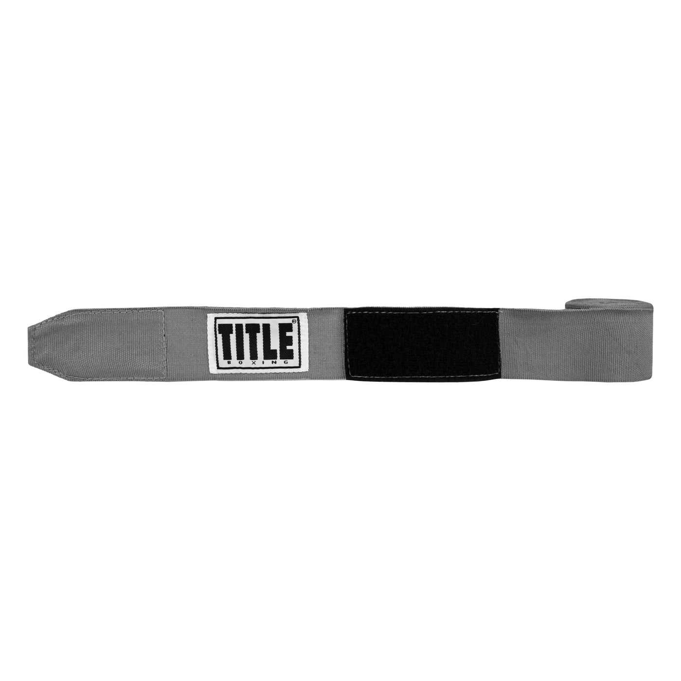 variant:grey::TITLE Boxing Select 180" Semi Elastic Mexican Hand Wraps unrolled view