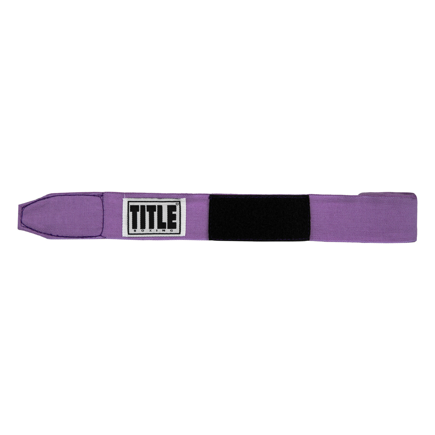 variant:light purple::TITLE Boxing Select 180" Semi Elastic Mexican Hand Wraps unrolled view