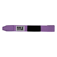 variant:light purple::TITLE Boxing Select 180" Semi Elastic Mexican Hand Wraps unrolled view