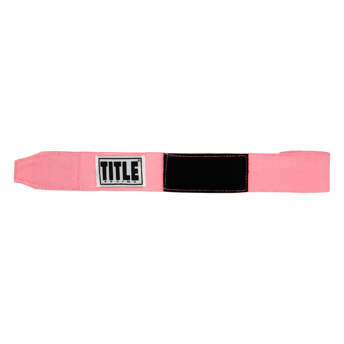 variant:neon pink::TITLE Boxing Select 180" Semi Elastic Mexican Hand Wraps unrolled view