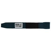variant:navy::TITLE Boxing Select 180" Semi Elastic Mexican Hand Wraps unrolled view