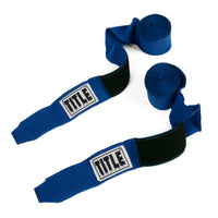 variant:royal::TITLE Boxing Select 180" Semi Elastic Mexican Hand Wraps unrolled pair view