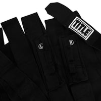 variant:black::TITLE Boxing Semi Elastic 210" Extra Long Hand Wraps left right 