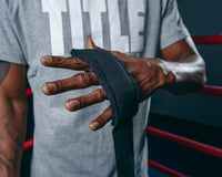variant:lifestyle::TITLE Boxing Semi Elastic 210" Extra Long Hand Wraps on knuckles