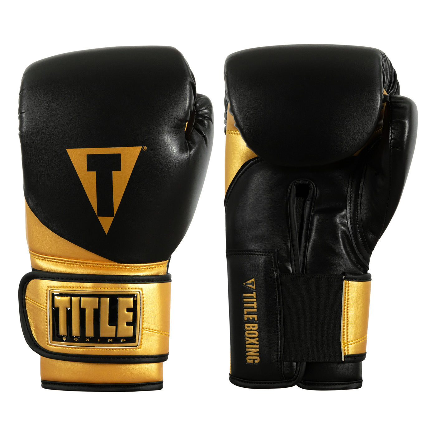 color:black/gold::TITLE Boxing Swift Bag Gloves main view
