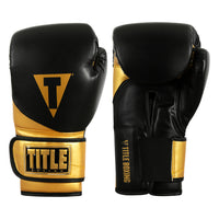 color:black/gold::TITLE Boxing Swift Bag Gloves main view