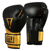 variant:black/gold::TITLE Boxing Swift Bag Gloves side view