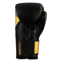 variant:black/gold::TITLE Boxing Swift Bag Gloves glove palm view