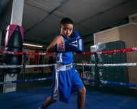 variant:blue/white::TITLE Boxing Aerovent Elite Amateur Boxing Set Original 2.0 kid right hook