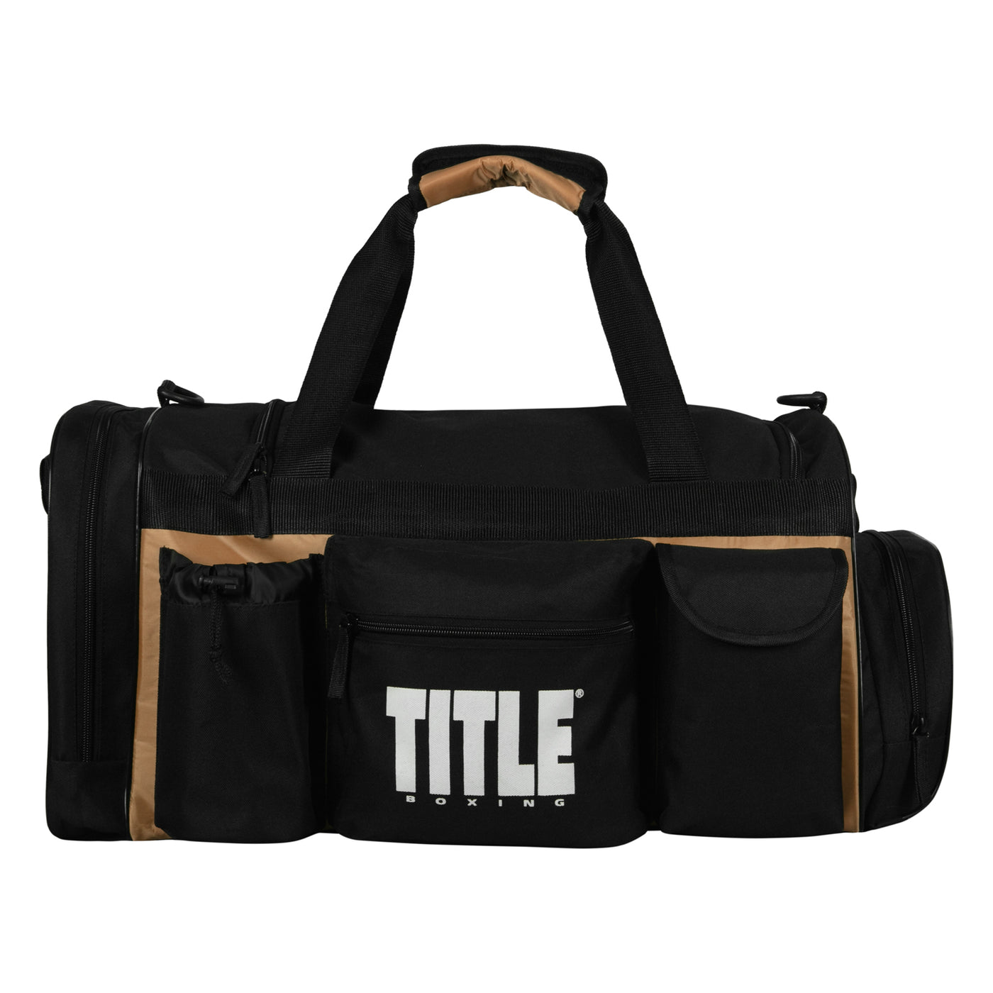 variant:black/beige::TITLE Boxing Active Duffle Bag pockets view