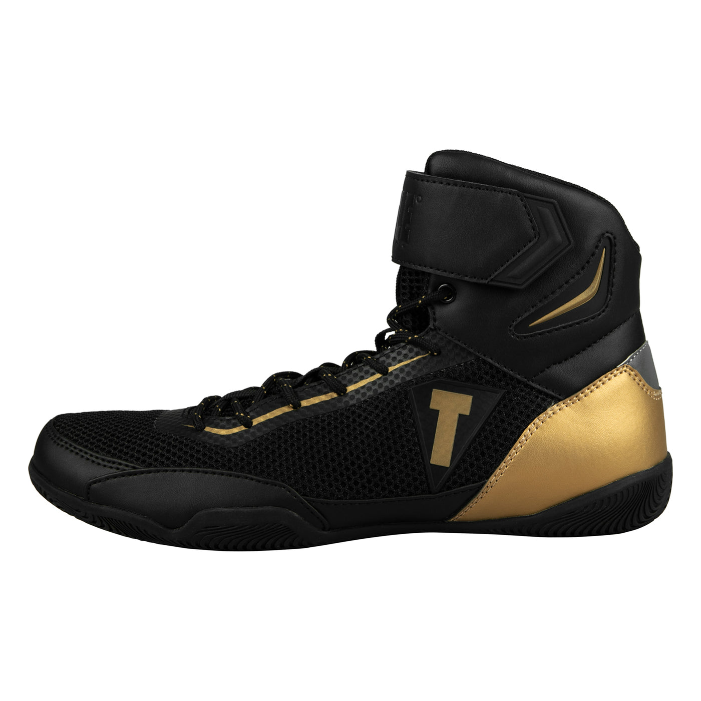 color:black/gold::TITLE Boxing Select Mid-Top Boxing Shoes main view