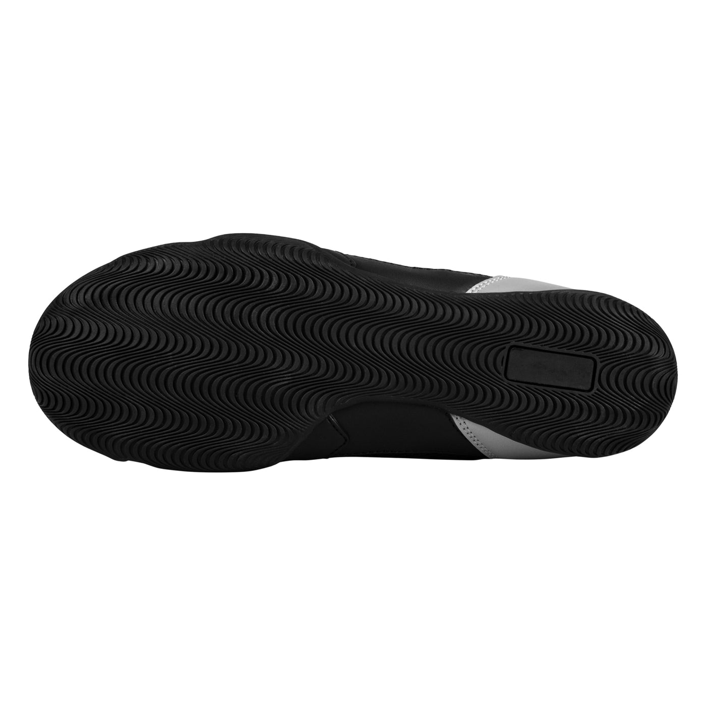 variant:black/silver::TITLE Boxing Select Mid-Top Boxing Shoes bottom view
