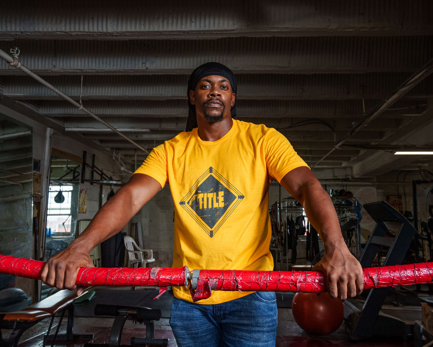variant:gold::TITLE Boxing Snapshot tee ring ropes