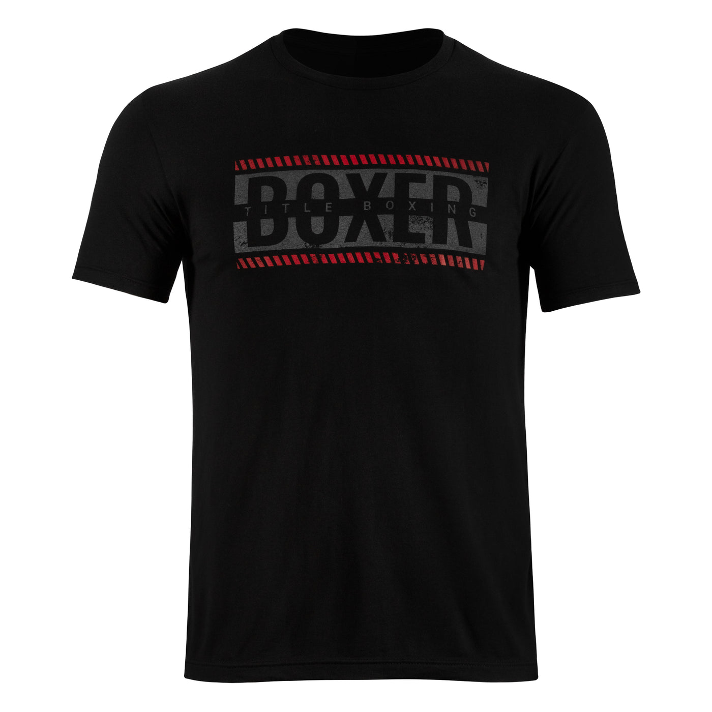 color:black::TITLE Boxing Distressed Boxer Tee main view