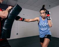 variant:blue::TITLE Boxing Women's Distressed Label Muscle Tank 