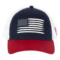 variant:red/white/blue::TITLE Boxing Pride Adjustable Mesh Cap front view