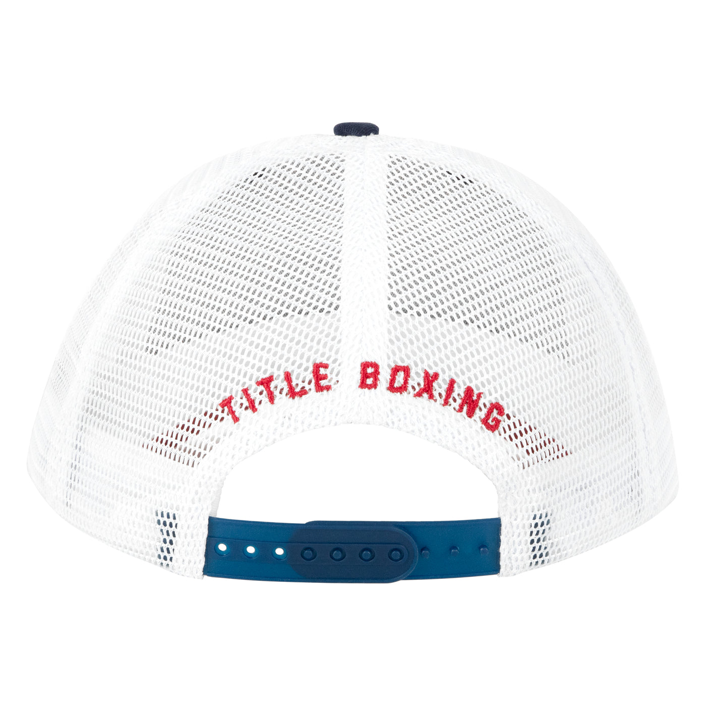 variant:red/white/blue::TITLE Boxing Pride Adjustable Mesh Cap back view