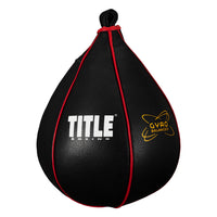 variant:lifestyle::TITLE Boxing Gyro Balanced Leather Speed Bag 2.0 side view